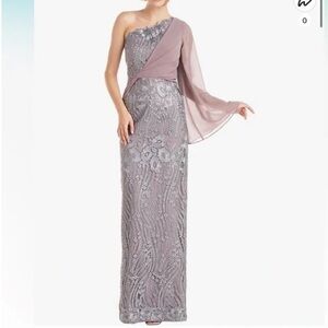 NWOT JS Collections metallic embroidered evening gown mother of the bride